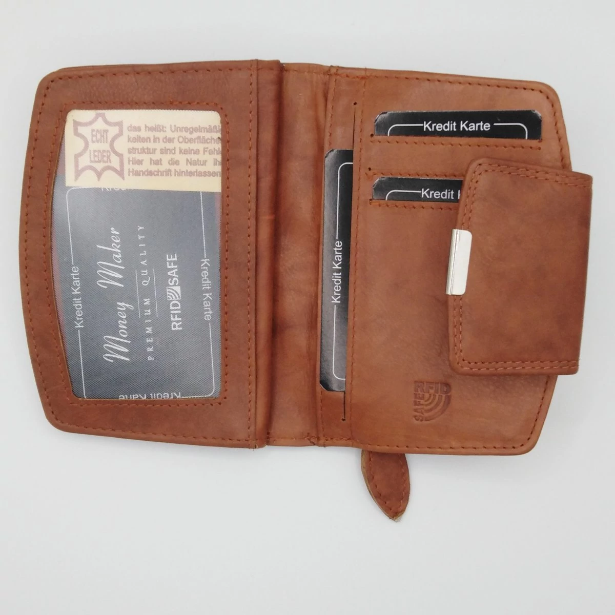 12126B Money Maker pénztárca cognac