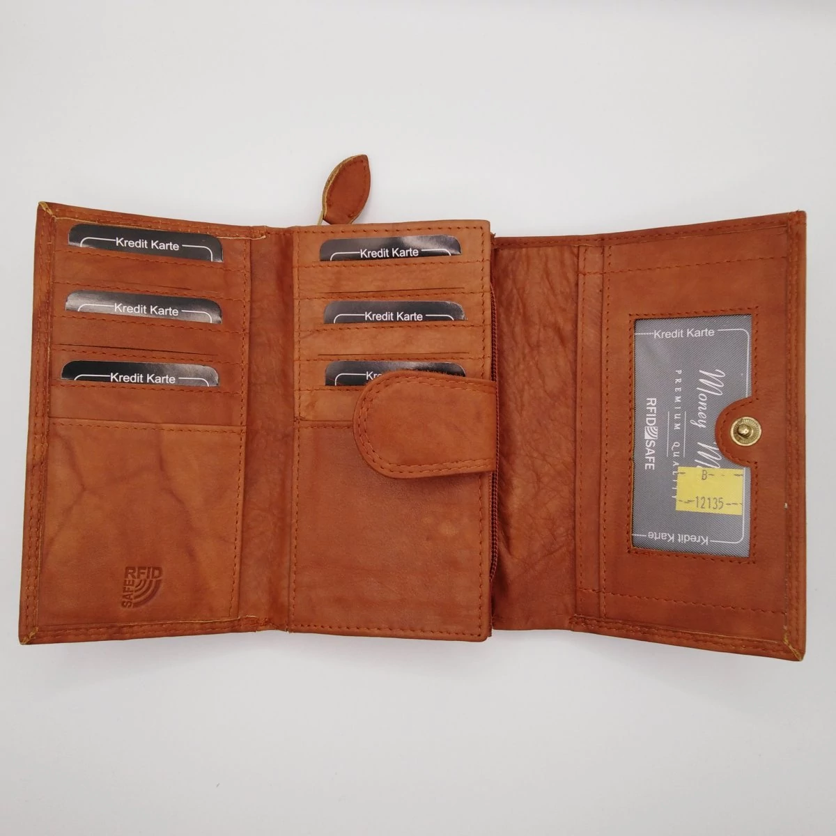 12135B Money Maker pénztárca cognac