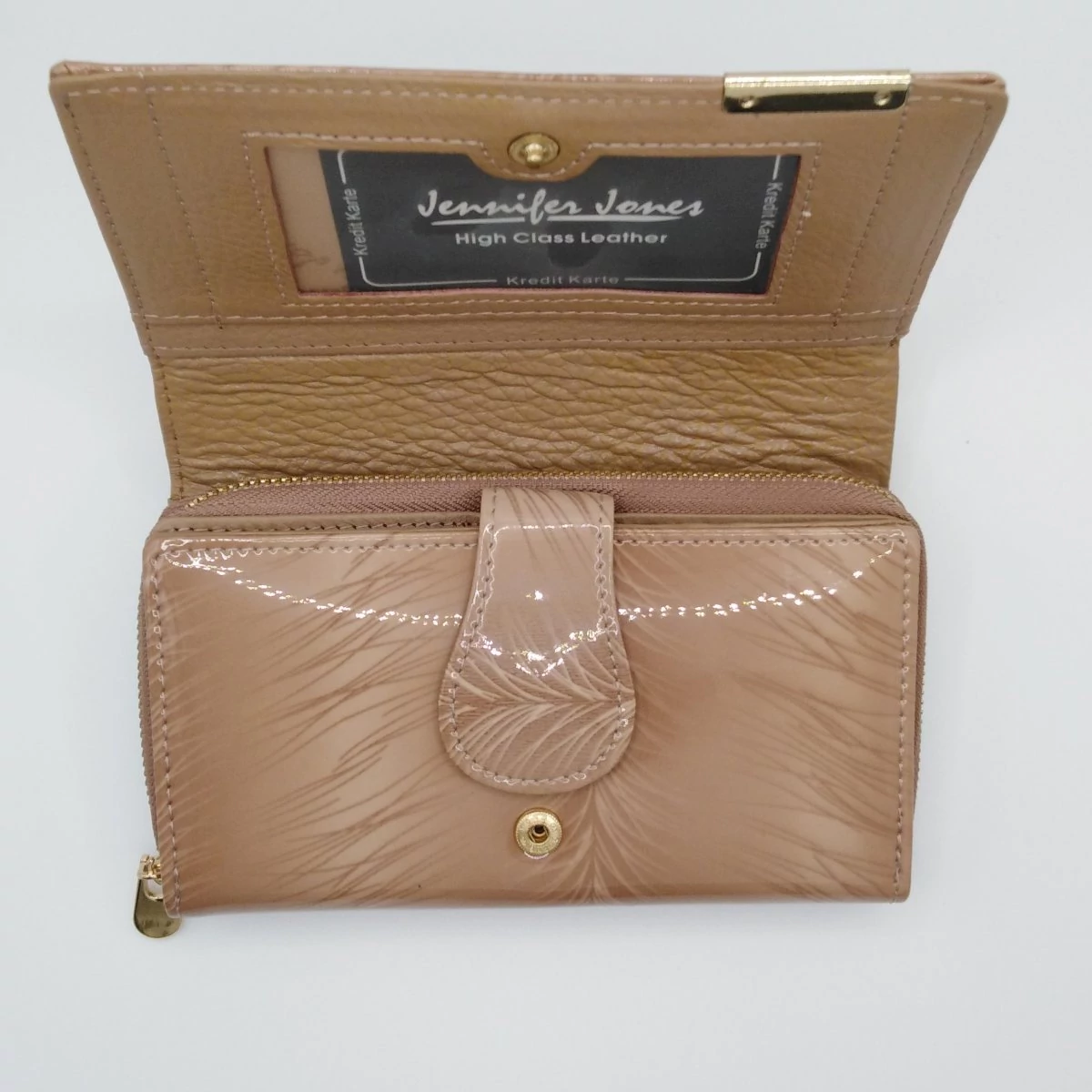 5261-11 Jennifer Jones pénztárca belül extra kártyás beige