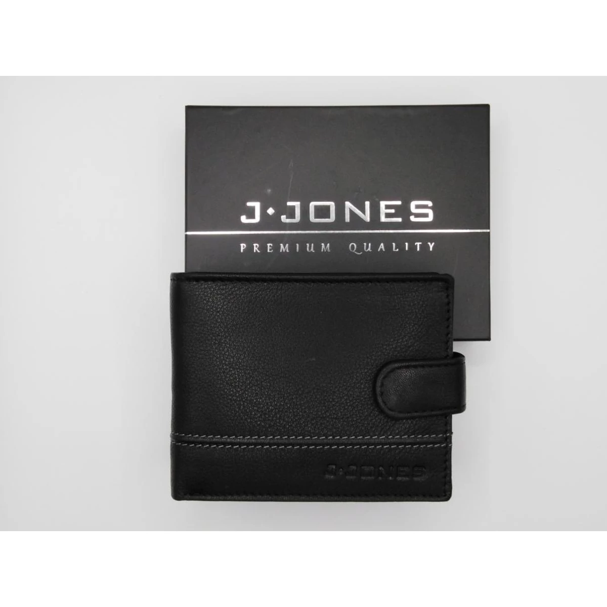 5315 J. Jones fekvő kapcsos pénztárca fekete / szürke