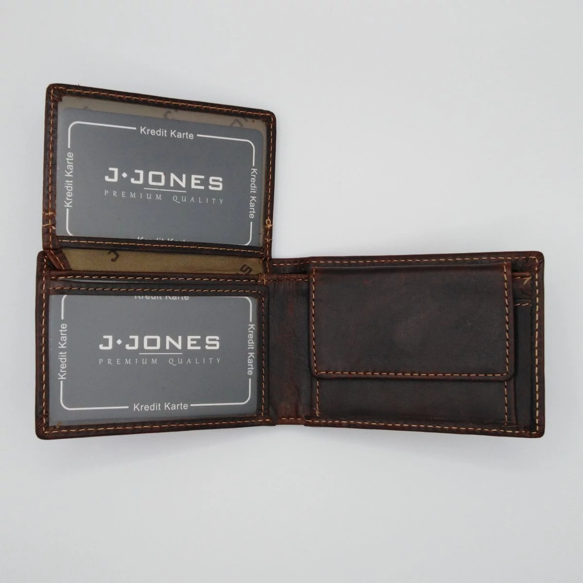 5538  J.Jones mini fekvő pénztárca barna