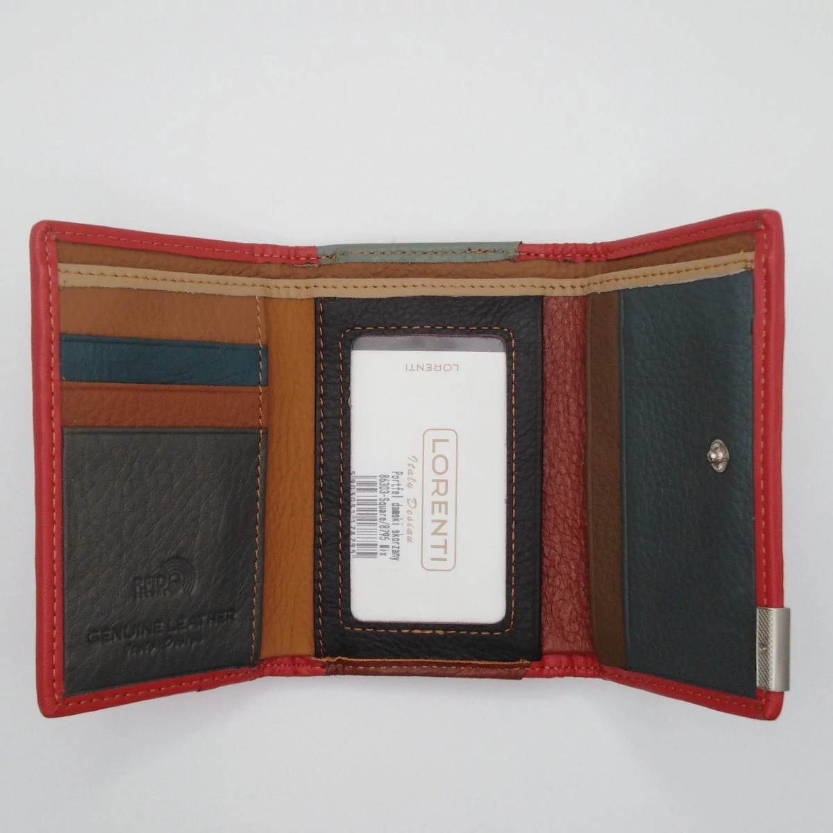 86303 Lorenti pénztárca kicsi keretes multicolor