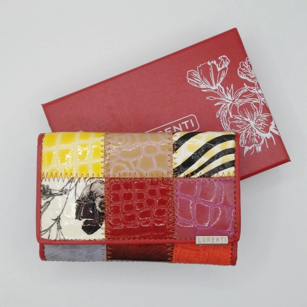 86303 Lorenti pénztárca kicsi keretes multicolor