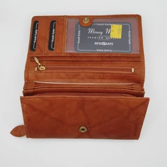 12132B Money Maker pénztárca cippes brifkó  cognac