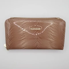 5276-11 Jennifer Jones pénztárca dupla cippes vállpánttal beige
