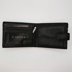 5546 J. Jones fekvő kapcsos pénztárca fekete / szürke