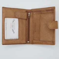 993C Bag Street álló kapcsos pénztárca tan