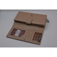 BD11 Peterson pénztárca belül plusz kártyás brifkó beige