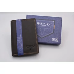 N4-B-MHU Buffalo Wild  bőrpénztárca álló barna