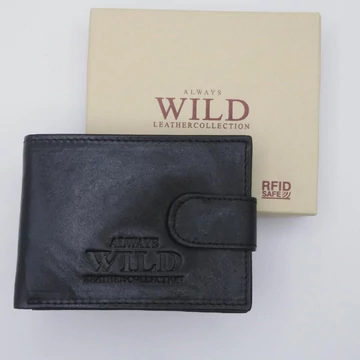 00IT-SCR Always Wild fekvő átkapcsos pénztárca fekete