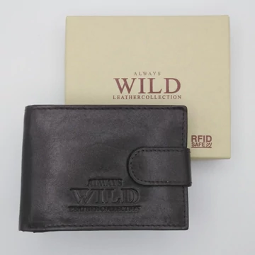 00IT-SCR Always Wild fekvő átkapcsos pénztárca barna