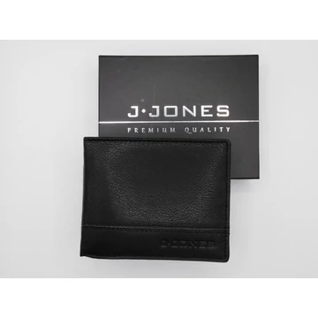 5313 J. Jones fekvő pénztárca  fekete 