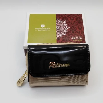 LJ-423229 Peterson pénztárca  fekete/arany