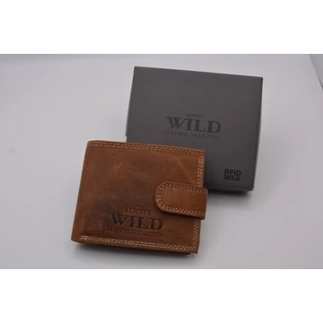 N0035L-CHM Always Wild kicsi pénztárca cognac