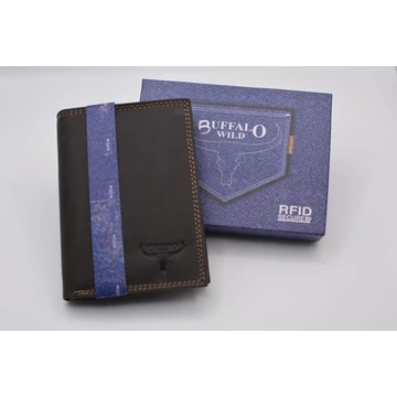 N4-B-MHU Buffalo Wild  bőrpénztárca álló barna